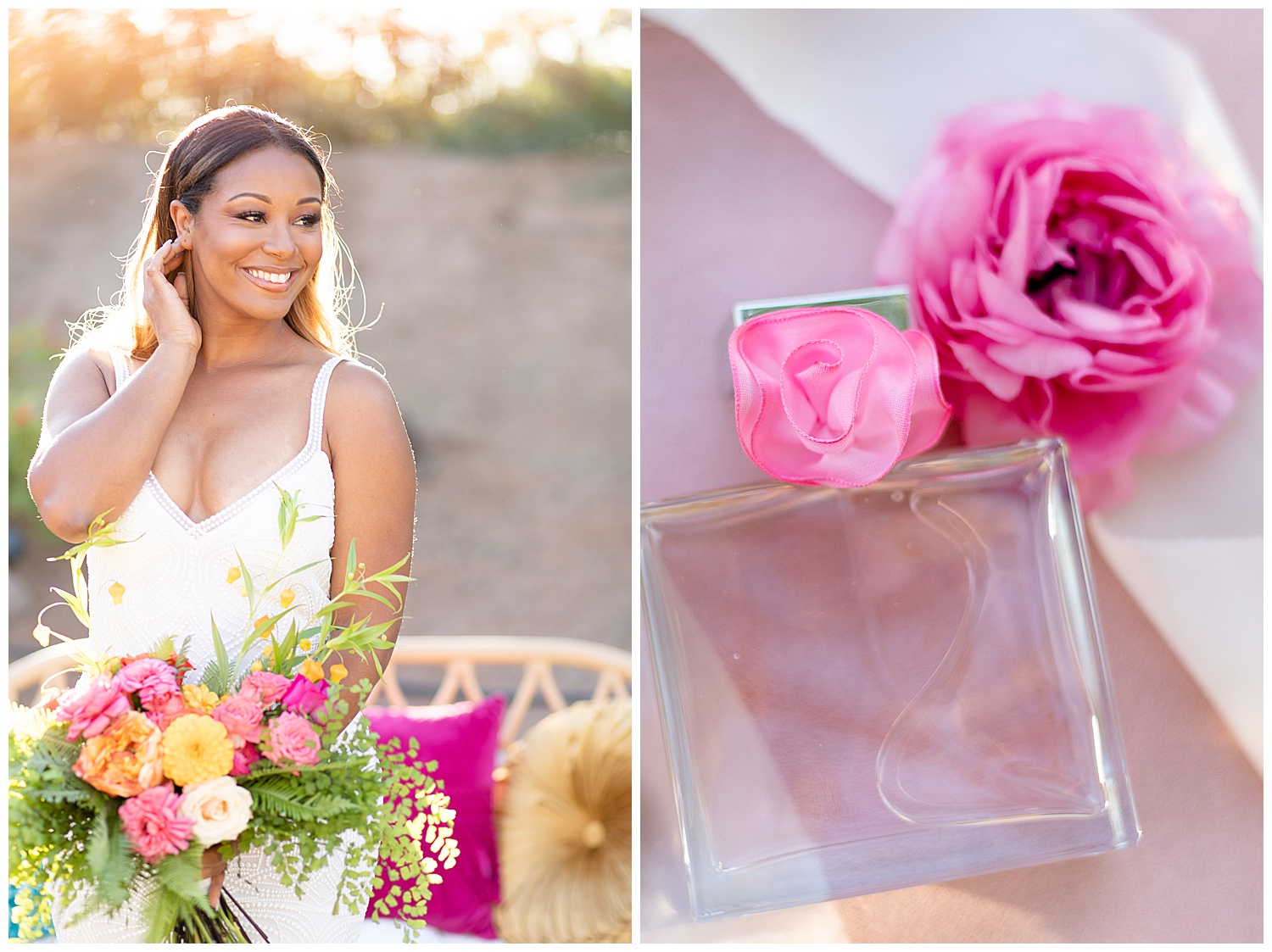 Colorful Palm Springs Inspired Wedding | Joyful Bride & Details | Jade Alexandria Photography Huntsville, Alabama Wedding Photographer