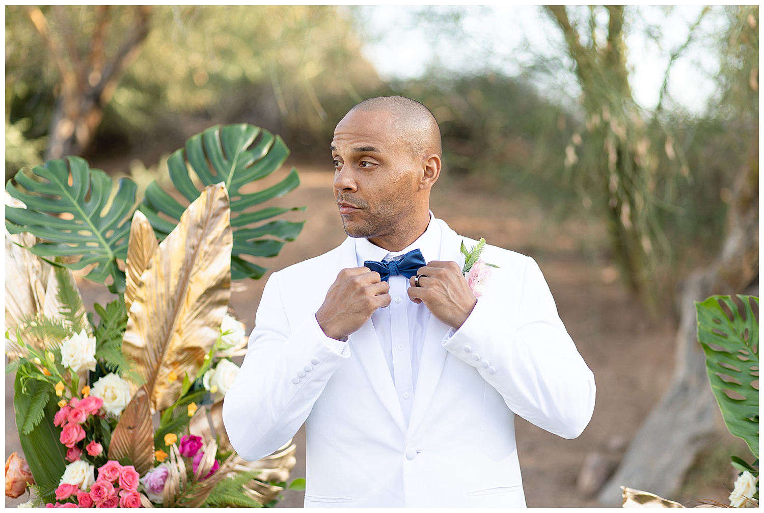 Colorful Palm Springs Inspired Wedding | Groom Details | Jade Alexandria Photography Huntsville, Alabama Wedding Photographer