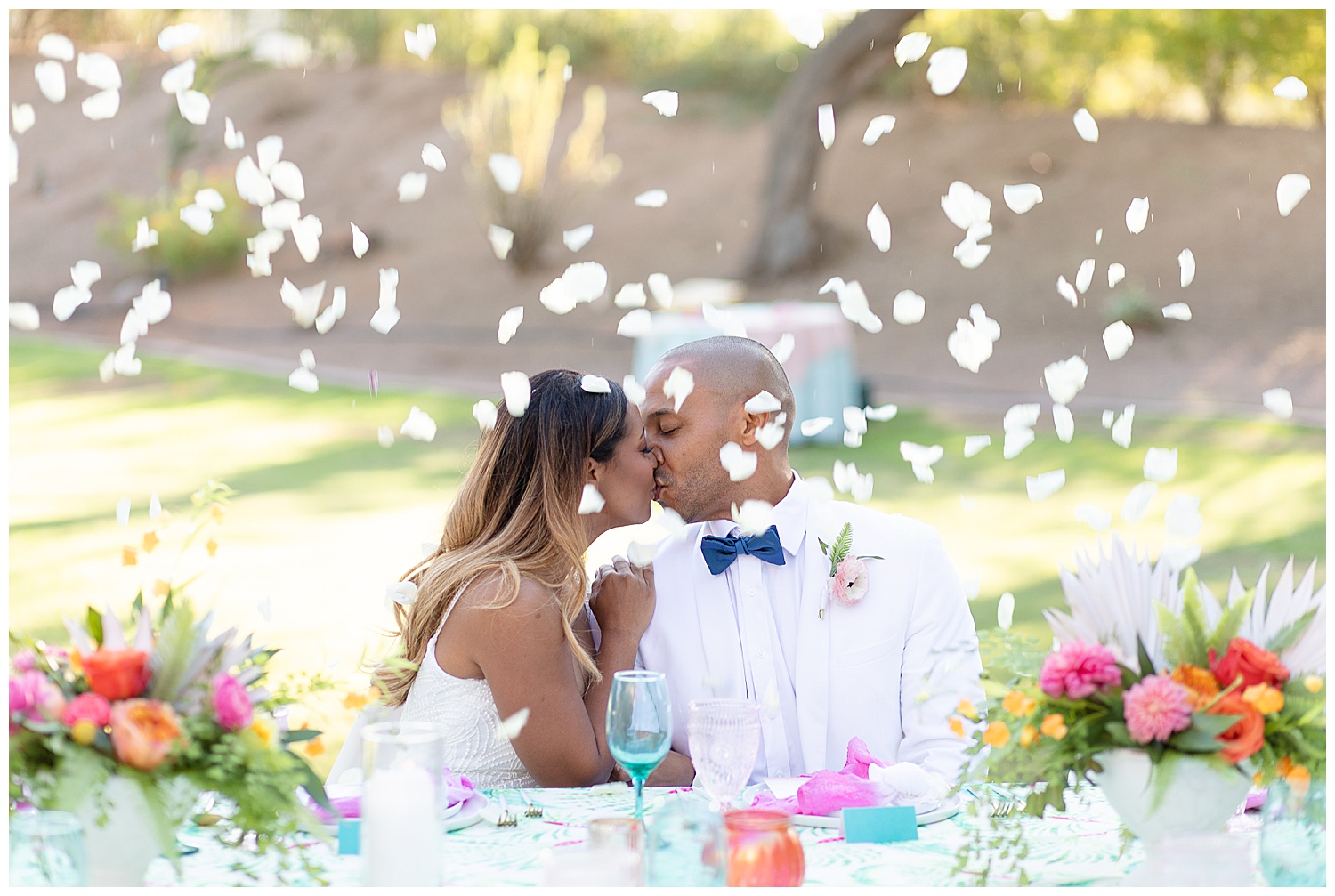 Colorful Palm Springs Inspired Wedding | Joyful Couple | Jade Alexandria Photography Huntsville, Alabama Wedding Photographer